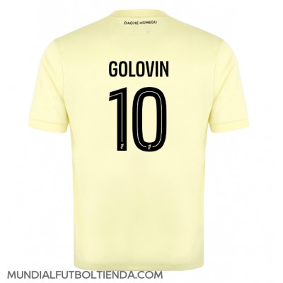Camiseta AS Monaco Aleksandr Golovin #10 Tercera Equipación Replica 2025-26 mangas cortas Camiseta AS Monaco Aleksandr Golovin #10 Tercera Equipación Replica 2025-26 mangas cortas